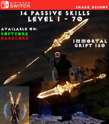 Diablo 3 - Nintendo Switch - Fully Primal Modded Set - Monkey King - Spiritual