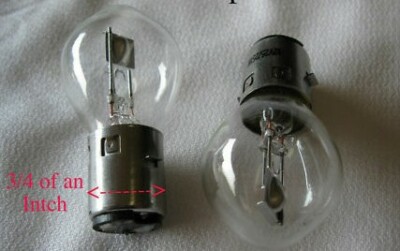 2X Kymco Agility 49 50 150  Headlight Bulb Head Light BAY20D 12V 25W/25W Scooter