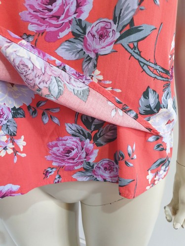 Oasis Orange Floral Strappy Camisole Size 10 - Picture 3 of 6