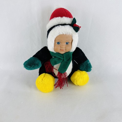 Kellytoy Plush , Christmas plush doll blue eyed, 8” Inch - Afbeelding 2 van 11