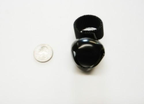 WARNER SPORTS BEAR BELL STAHL HUNDEHALSBAND / WANDERGLOCKE - SCHWARZ - Bild 1 von 3