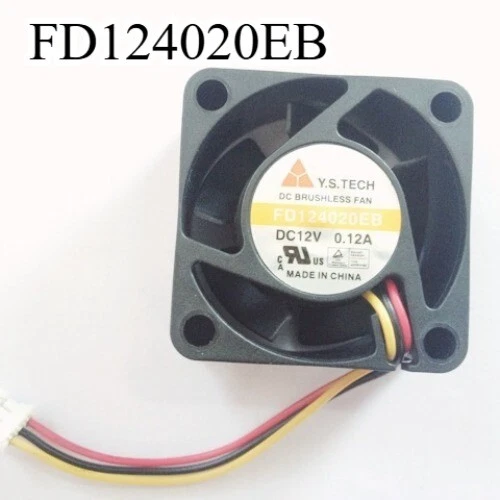1PCS Y.S.TECH FD124020EB DC12V 0.12A 40x40x20mm 3Pin Cooling FAN Fast Delivery