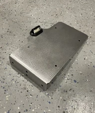 Side Mount License Plate Holder Trailer Flatbed RV  Heavy Duty Steel LED Light L