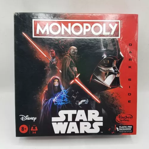 Hasbro Disney Star Wars Dark Side Monopoly Game 2-6 Players NEW Box Damaged