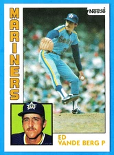 Ed Vande Berg 1984 Nestle #63 (nrmt) Seattle Mariners  (B)