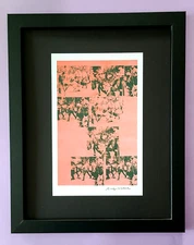 Andy Warhol | Vintage 1984 " RIOTS" Print Signed | Mounted and Framed $