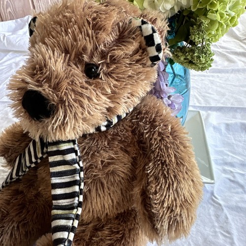 Mackenzie-Childs Large Mac The Bear Plush Collectible Teddy - Picture 3 of 7