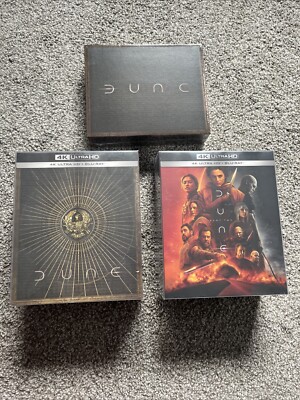 DUNE PART ONE & TWO - MANTA LAB ONE CLICKS 4K + BLU RAY STEELBOOKS - NEW