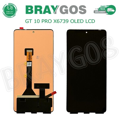 For Infinix GT 10 Pro X6739 OLED LCD Display Touch Screen Digitizer Assembly