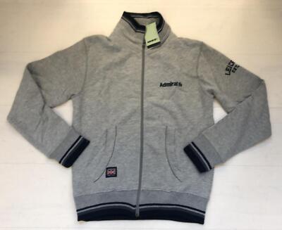 4212 ADMIRAL UOMO FELPA INVERNALE GIACCA GIACCHETTO FELPATO ZIP