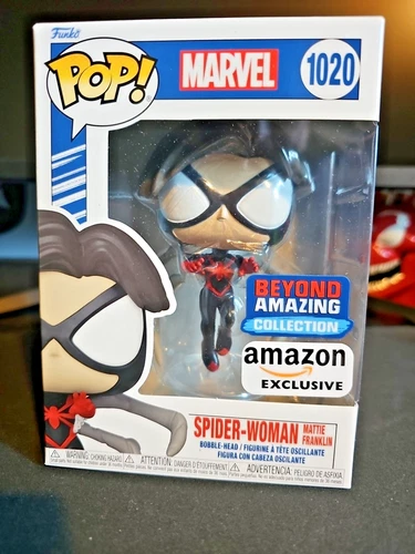 Funko Pop Spider-Woman Mattie Franklin #1020 exclusivo de Amazon Beyond Amazing