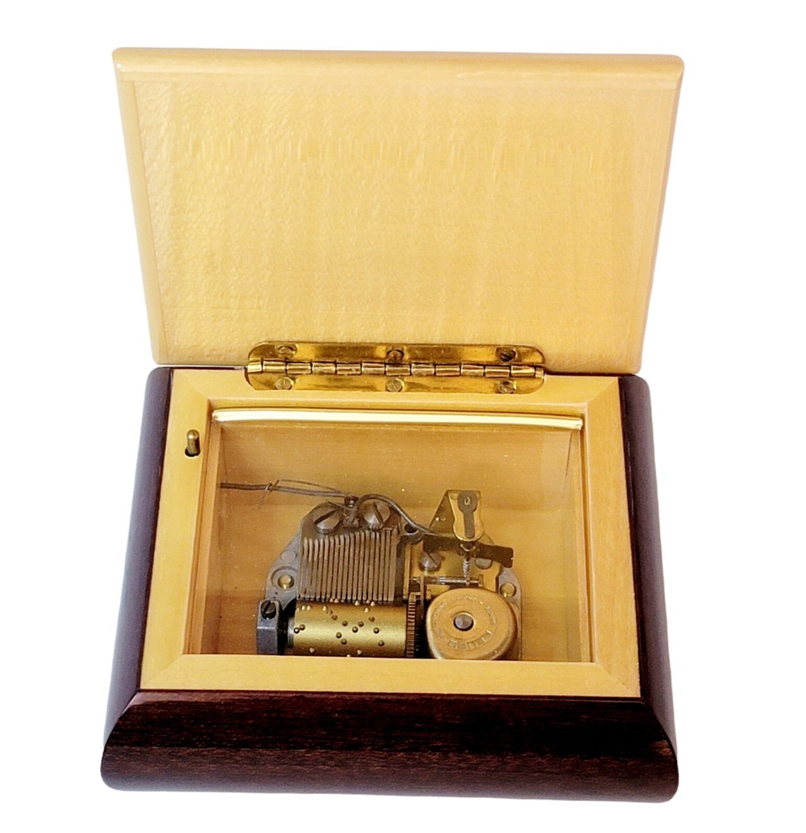 Vintage Reuge Inlaid Wood MUSIC Box Swiss Musical Movement Vintage Reuge Inlaid Wood MUSIC Box Swiss Musical Movement