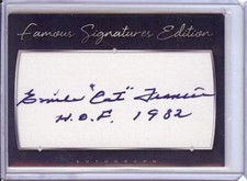 Emile Francis Signed Autograph Cut Signature 