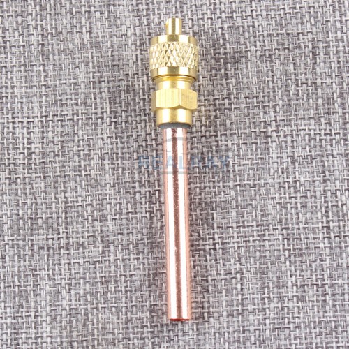 10 Service/Access Valve 1/4" SAE *1/4" OD *2.75" Stem Core AC Refrigeration Kit - Picture 8 of 9