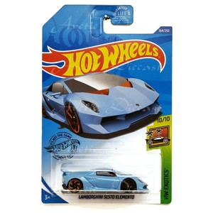 hot wheels lamborghini sesto elemento black