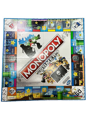 Monopoly Gamer 2017 Replacement Parts - GAME BOARD Mario Donkey Kong Yoshi Peach