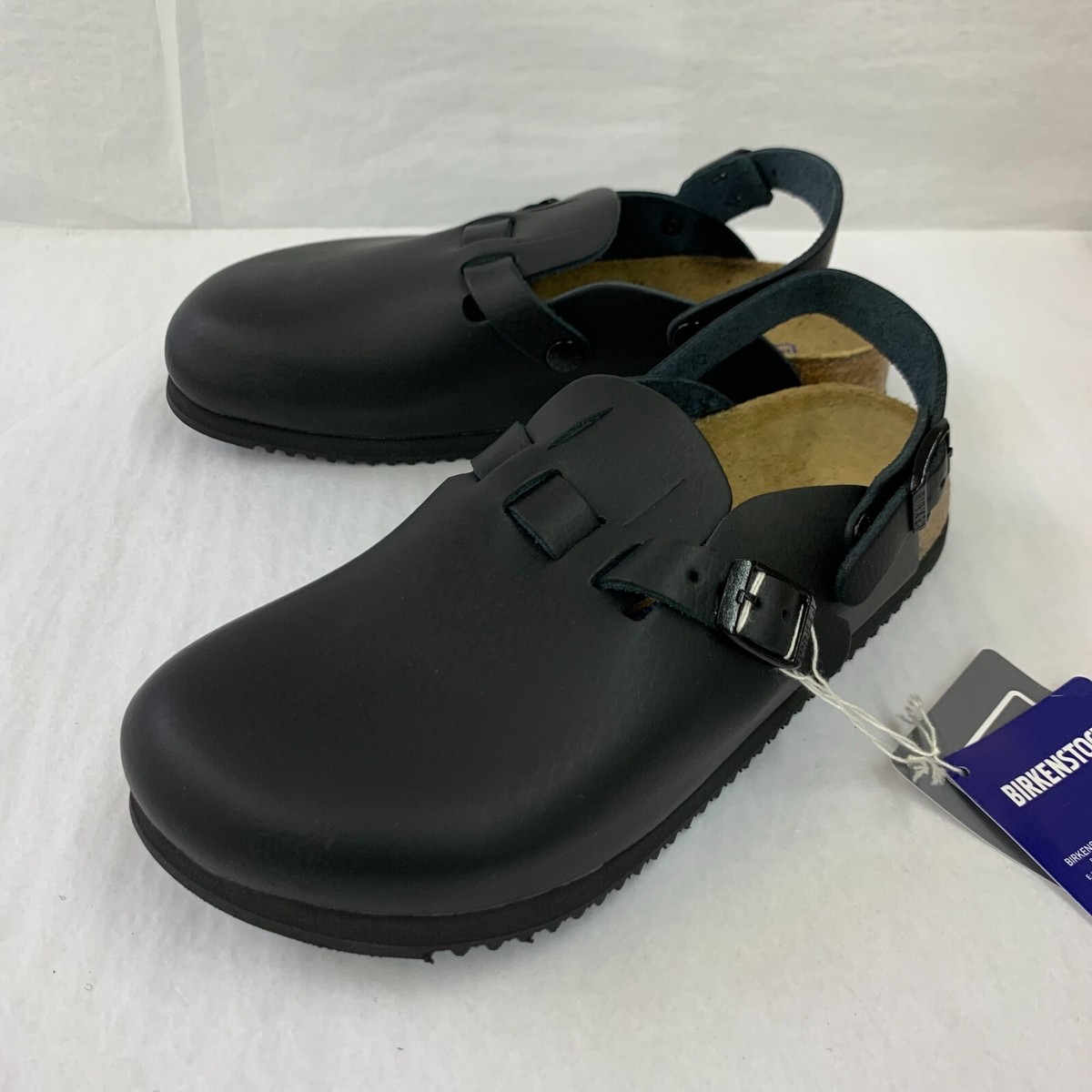 Birkenstock New w/ Box Kay Prof Black Smooth Leather Soft