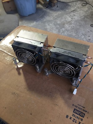 HP 411459-001 afb0712hhb fan and heatsink for hp dc5100 sff lot of 2-pcs