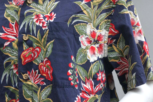 Vintage 90s Men's Floral print Hawaii Aloha Shirt By Kahuku - Picture 7 of 8
