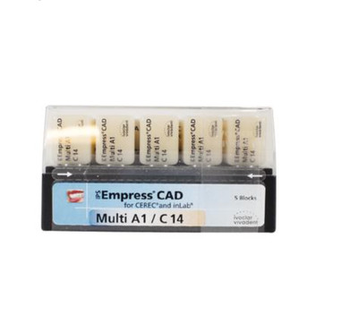 EMPRESS IVOCLAR CEREC CAD MULTI A1 C14 PACK OF 5 BLOCKS 602598