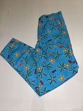 Vintage OshKosh B'Gosh Girls Pants 14 Fish Palm Trees Cotton Union Made USA NWT
