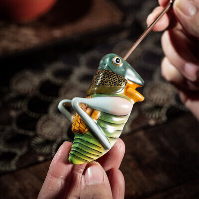 Buy China Jingdezhen Porcelain Enamel Painted Golden Locust Snuff Bottle Qing Qianlo