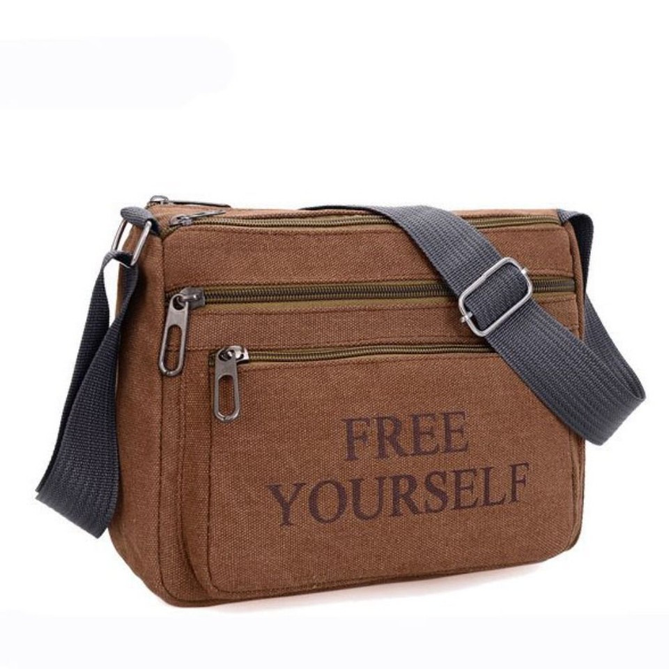 Travel Men's Crossbody Bag Canvas Luxury Messenger Bags New Men