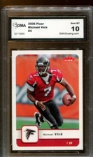 2006 Fleer #4 Michael Vick GMA 10 Gem Mint 🏈 Falcons