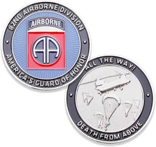 82nd U.S. Army Airborne Challenge Coin