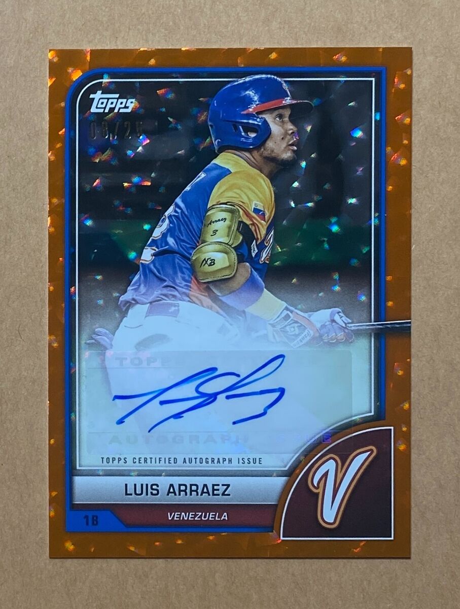 2023 Topps WBC Luis Arraez Base Image Variation Orange 2023 Topps WBC Luis Arraez Base Image Variation Orange