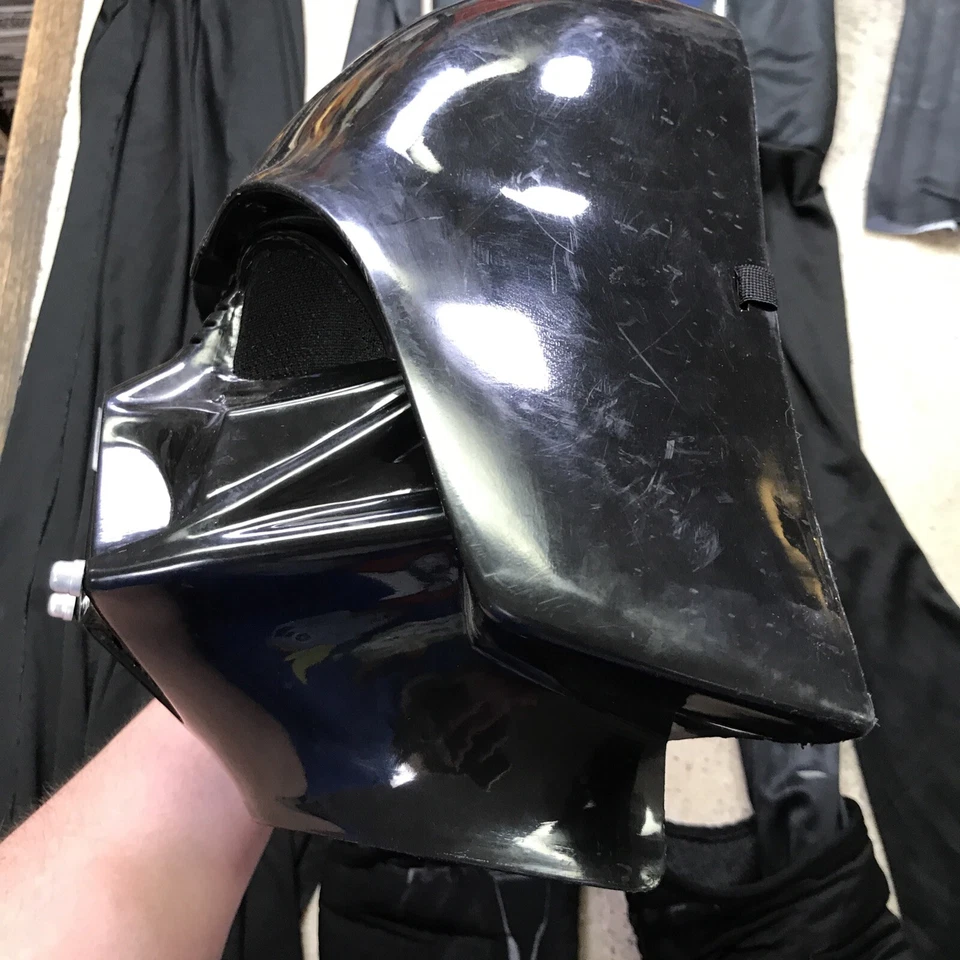 Cosplay Darth Vader 3pc child jumpsuit set Rubies costume Size S Mask Suit Cape - Image 4 of 4