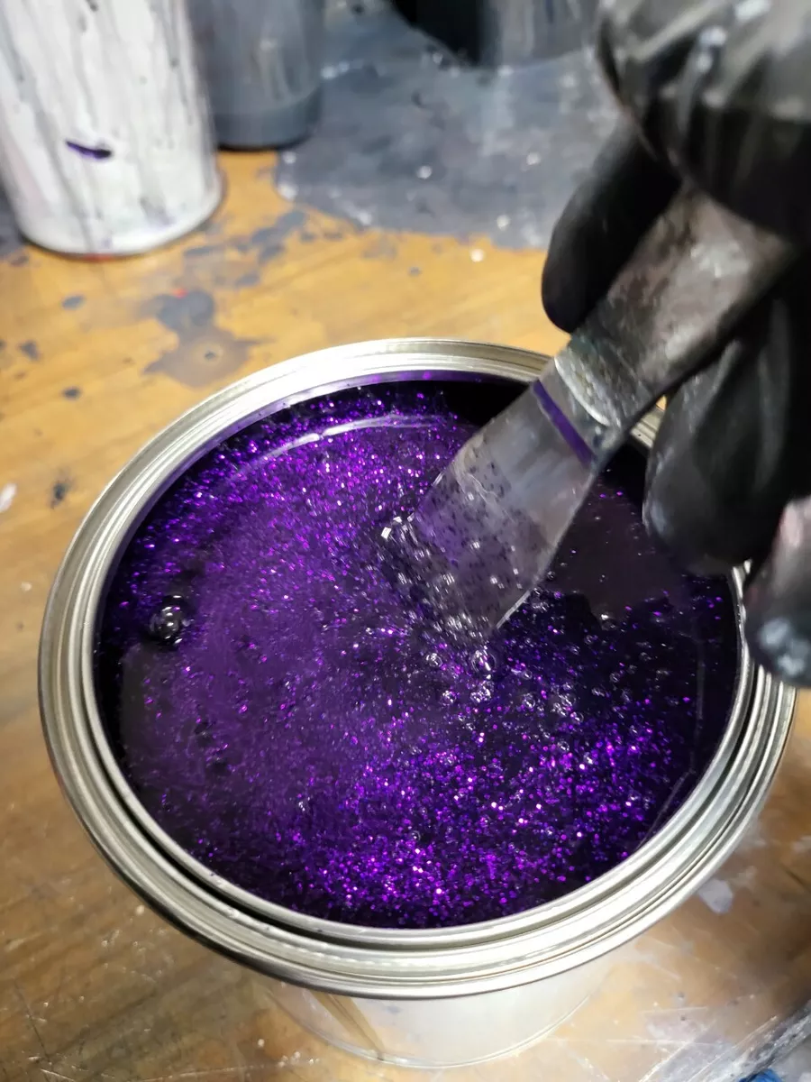 Purple sale glitter paint