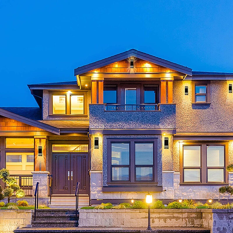 2pcs Modern Exterior LED Wall Light Sconce Outdoor Lights Porch Up Down Fixtures - Image 4 of 4