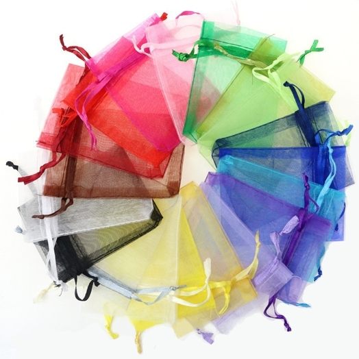 7x9cm CALIDAD ORGANZA BODA FAVOR NAVIDAD BOLSAS REGALO JOYERÍA BOLSAS DULCES BG1