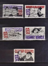 OFF paper #2562-66 Comedians 29c (used set of 5) 1991  _n102