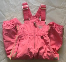 Girls Pink Obermeyer Snowsuit IGrow Bib Zip Adjustable Insulated 3