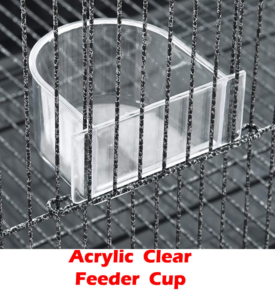 42" Stackable Center Divider Breeder Bird Rolling Cage With Breeding Nest Doors