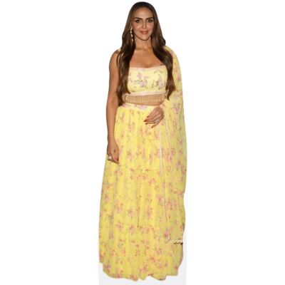 Esha Deol Takhtani (Yellow) Mini Size Cutout