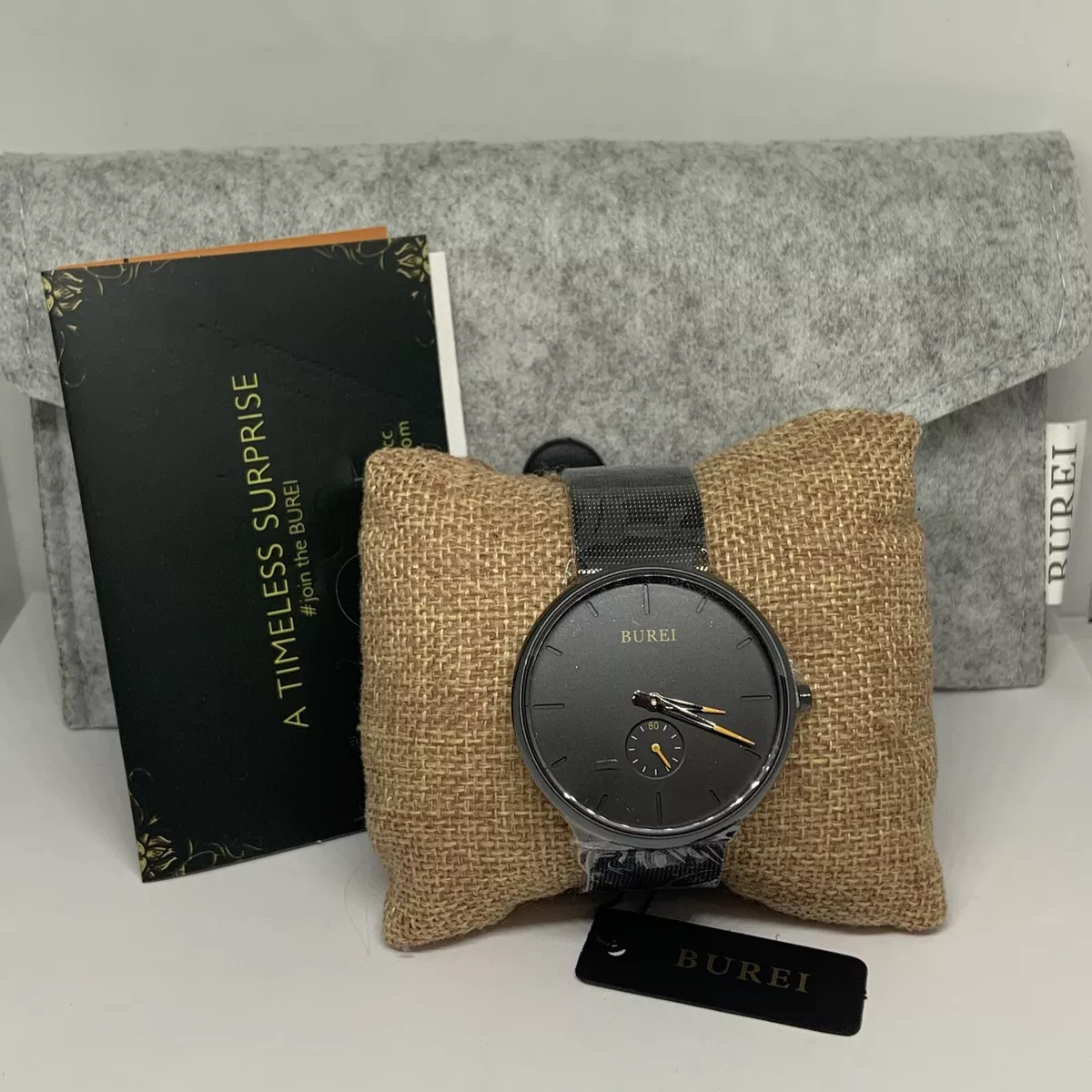 Burei men's fashion top minimalist wrist watch