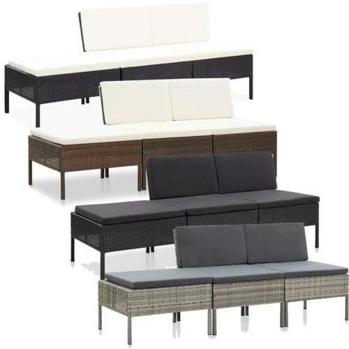 Garten-Lounge Set im Modernen Stil aus Rattan