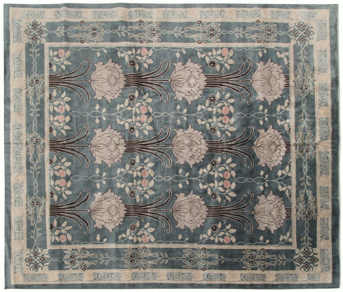Arts and Crafts Carpets 芸術 工芸 ウィリアムモリス Vintage Arts & Crafts Rug Rare Art Nouveau Rug William