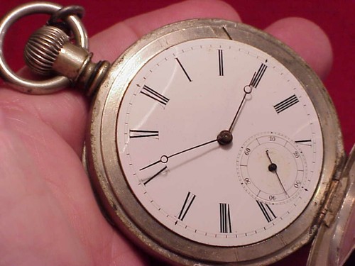 VINTAGE 55mm 18s BROOKLYN WATCH CO N.Y. #5934 FAKE HOWARD KEYWIND POCKET WATCH - Picture 12 of 14