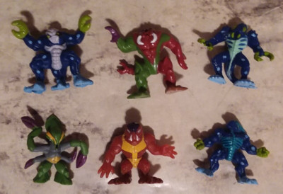 6 Vntg 1997 & 1998 FISTFULL OF ALIENS Lot - Mutant Hybrid & Bluespews