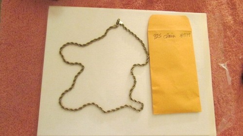 Sterling Silver Chain Rope Necklace 925