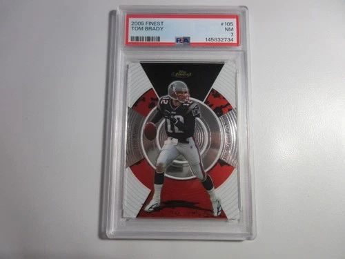 PSA 7 2005 Finest Tom Brady