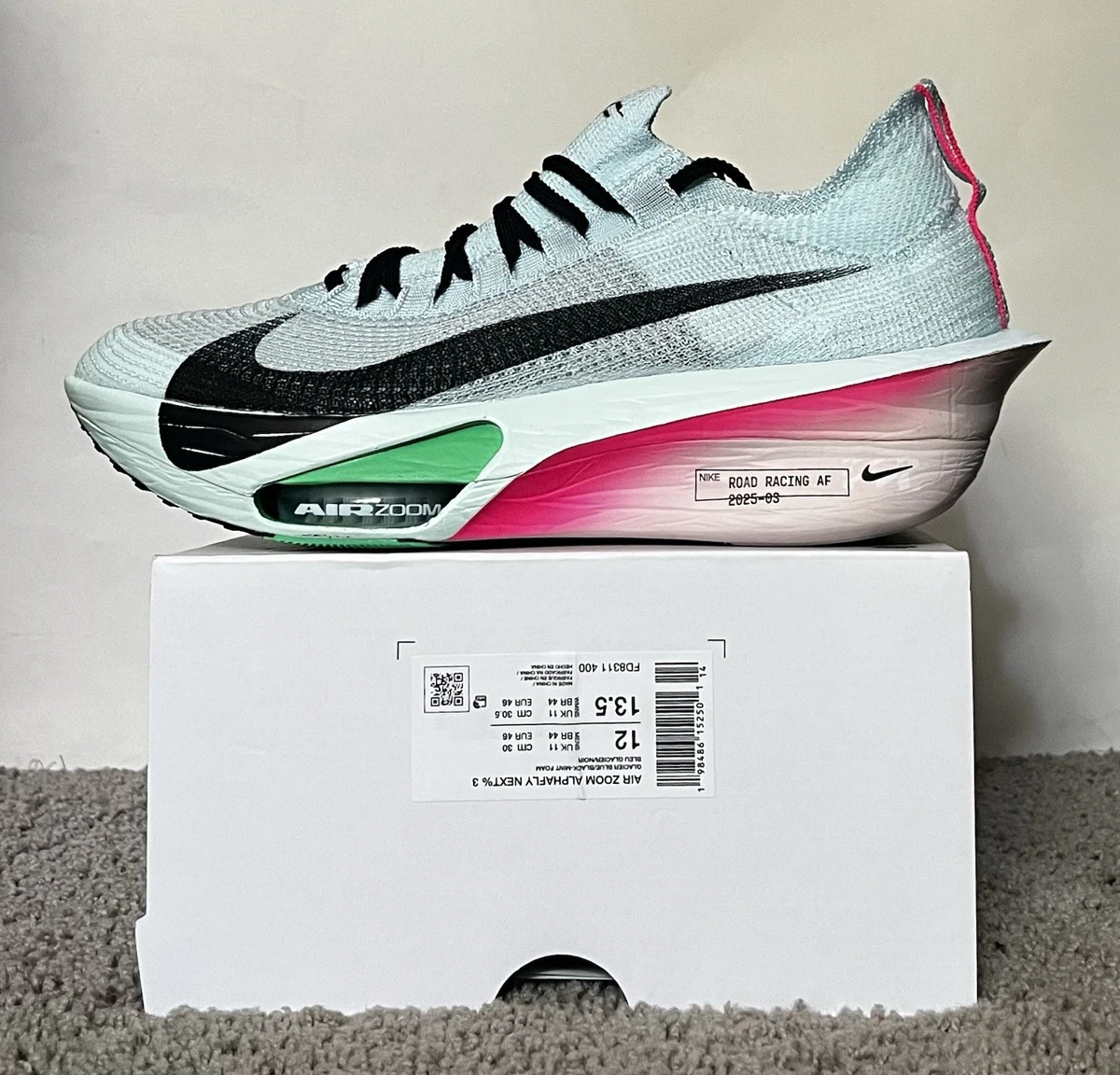 Nike Air Zoom Alphafly NEXT% 3 Glacier Blue Mint Foam for Sale