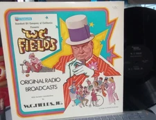 COMEDY LP, ORIGINAL RADIO BROADCAST,	571,	 W. C. FIELDS, VG++, SPIN CLEANED, Z