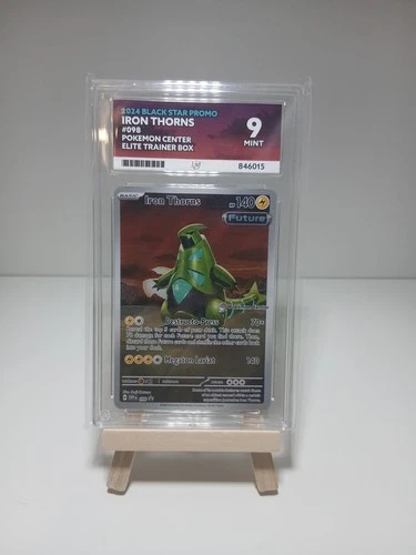 Pokémon TCG Iron Thorns SVP Black Star Promos Pokemon Center Ace Grading 9