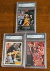3 CARD HIGH GRADE HOF LOT KOBE BRYANT MICHAEL JORDAN BRETT FAVRE ROOKIE 🔥$$$🔥