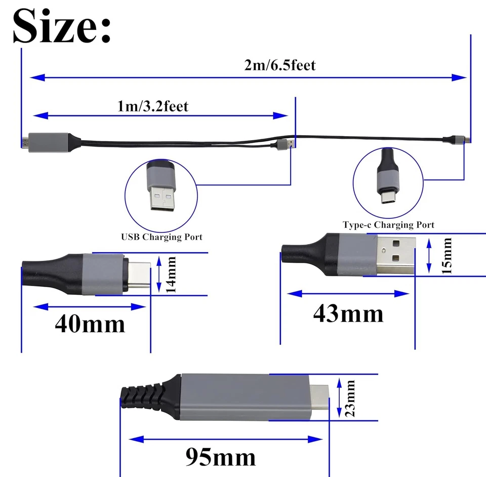 High-Speed 4K HDMI Cable for USB Type C 3.1 Devices - Plug & Play Design - Image 4 of 4